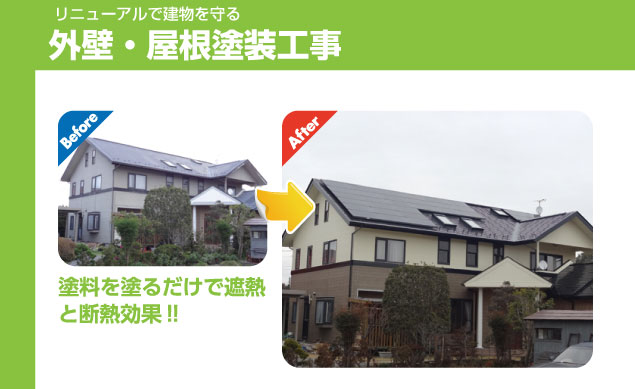 外壁・屋根工事　イメージ